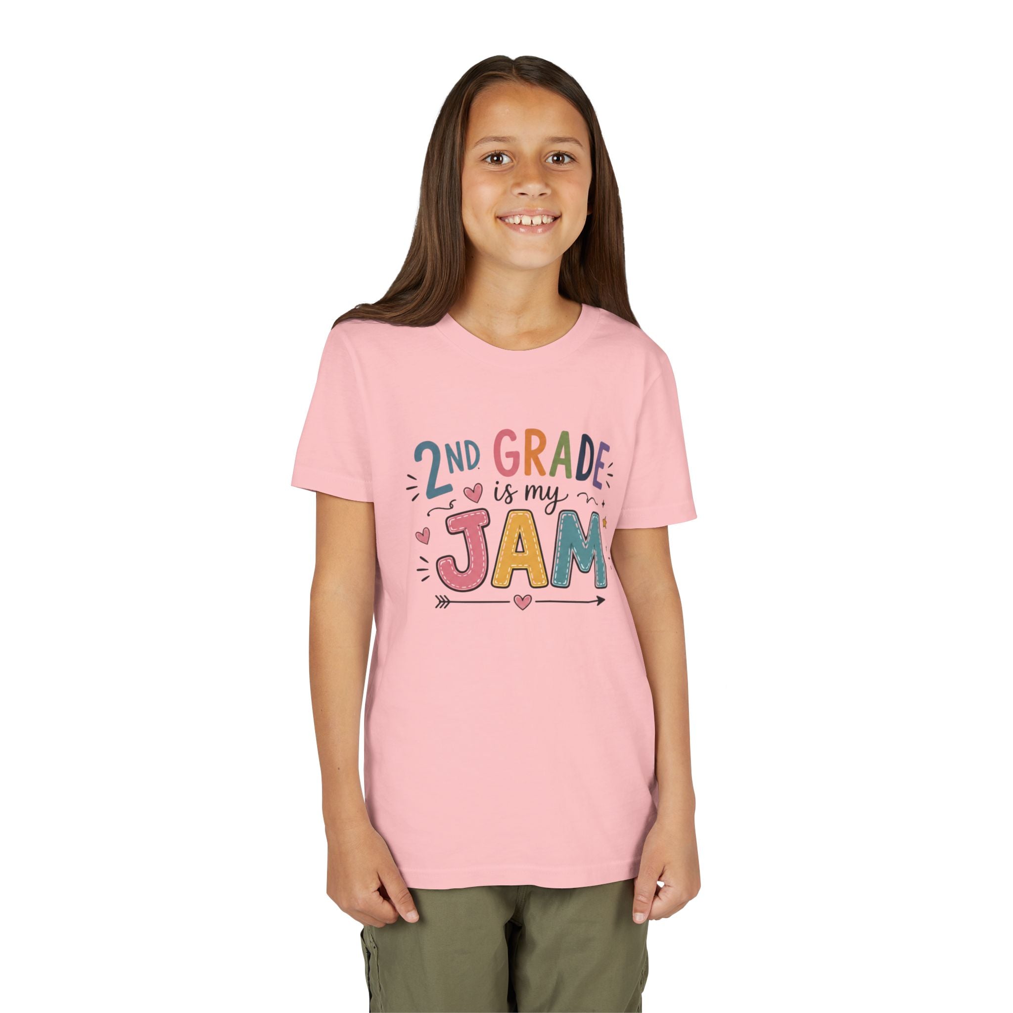 2nd Grade Is My Jam Graphic T-Shirt— Cute Colorful Back-to-School Shirt