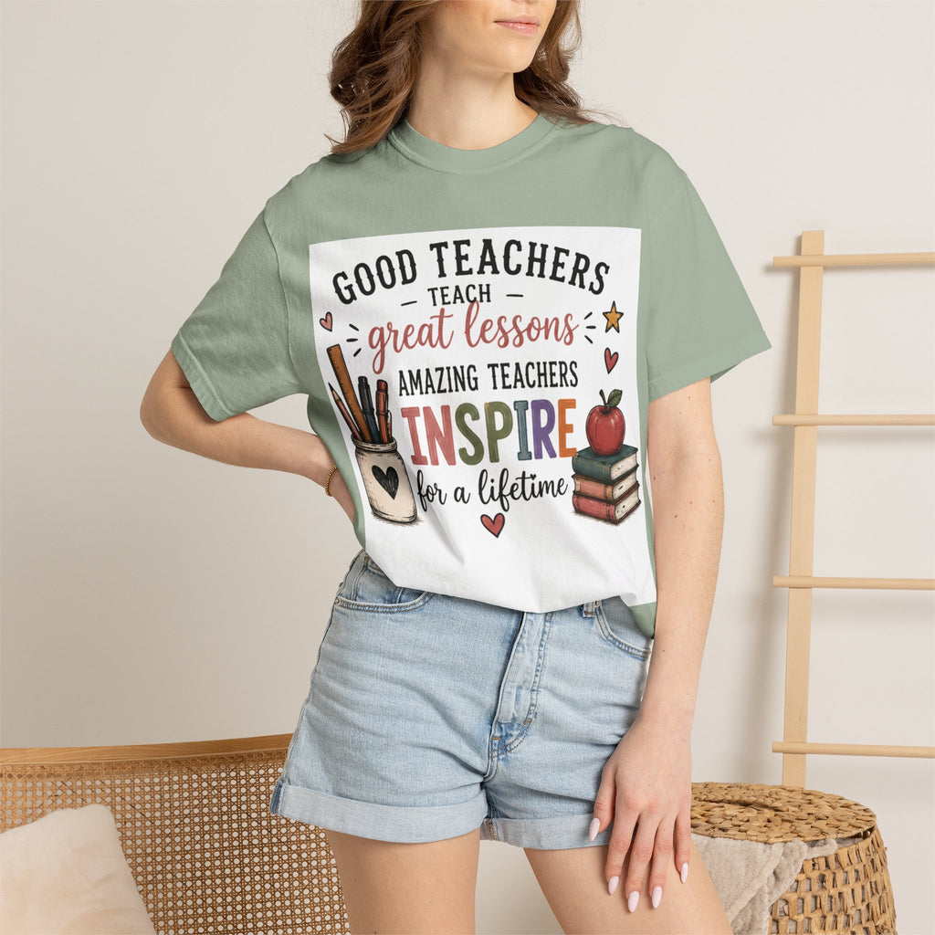 Teacher Appreciation T-Shirt — “Good Teachers Inspire” Gift Tee