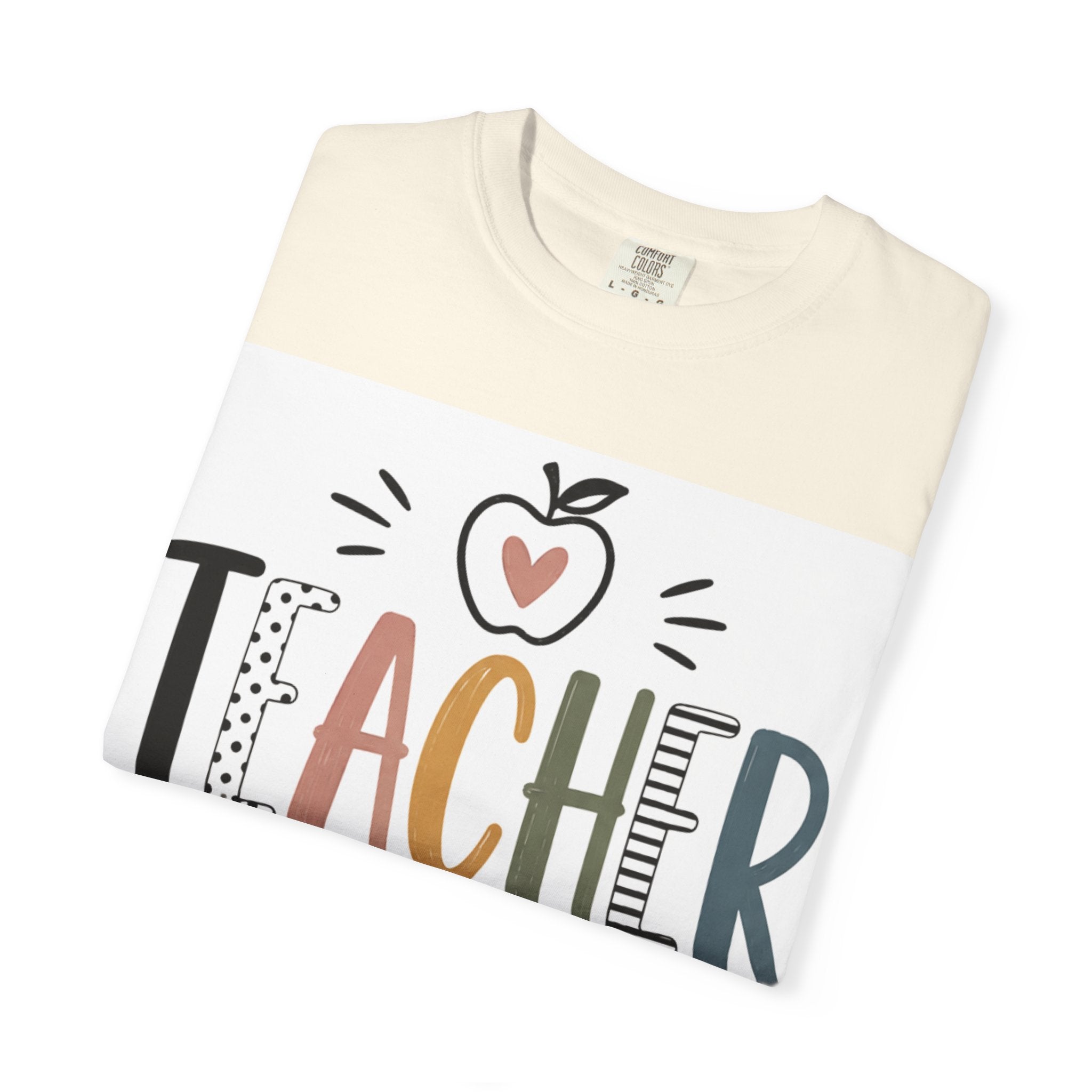 Teacher Graphic T-Shirt — Cute Apple School Staff Gift