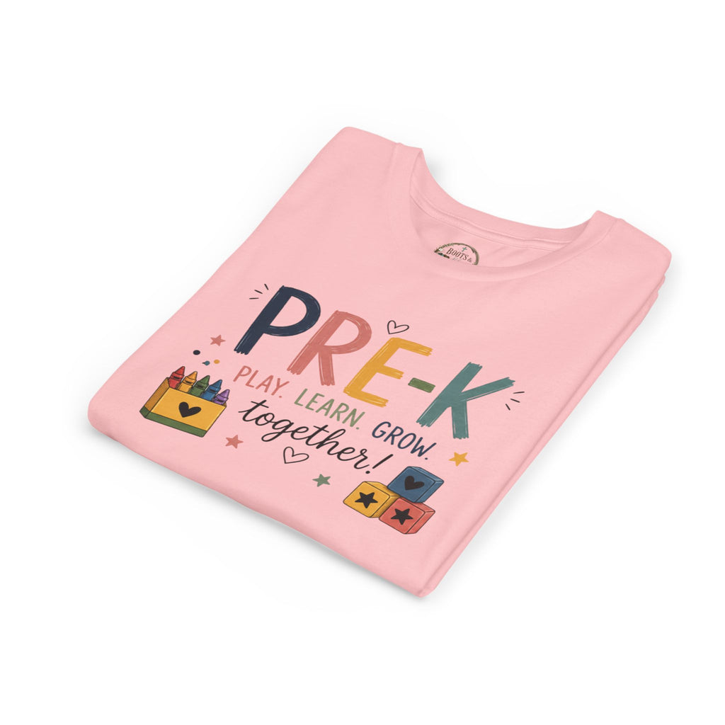 Pre-K Play Learn Grow Graphic T-Shirt