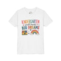 Kindergarten Small Hands Big Dreams Graphic T-Shirt — Rainbow Crayons Back-to-School Shirt