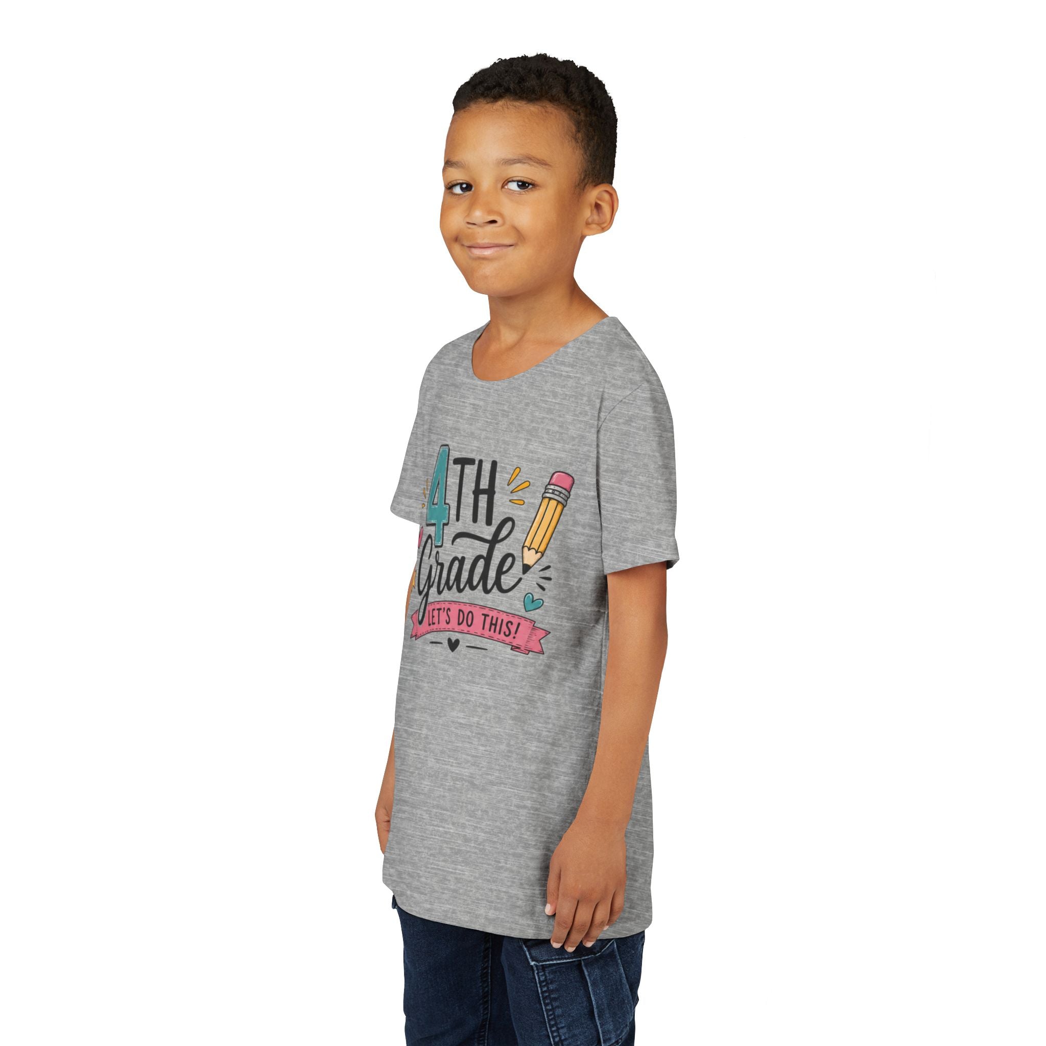 4th Grade Graphic T-Shirt- "Let's Do This" Back-to-School Kids Shirt