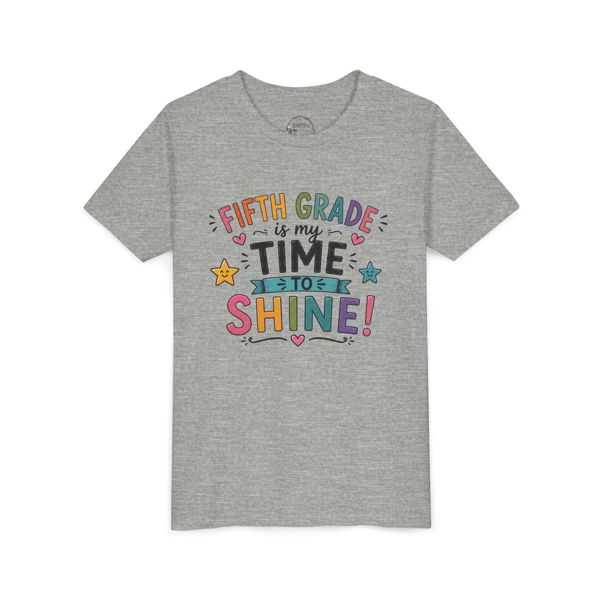 Fifth Grade Is My Time To Shine Youth Tee