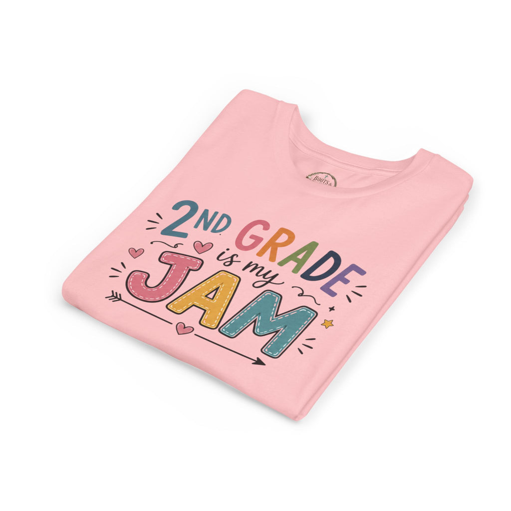2nd Grade Is My Jam Graphic T-Shirt— Cute Colorful Back-to-School Shirt
