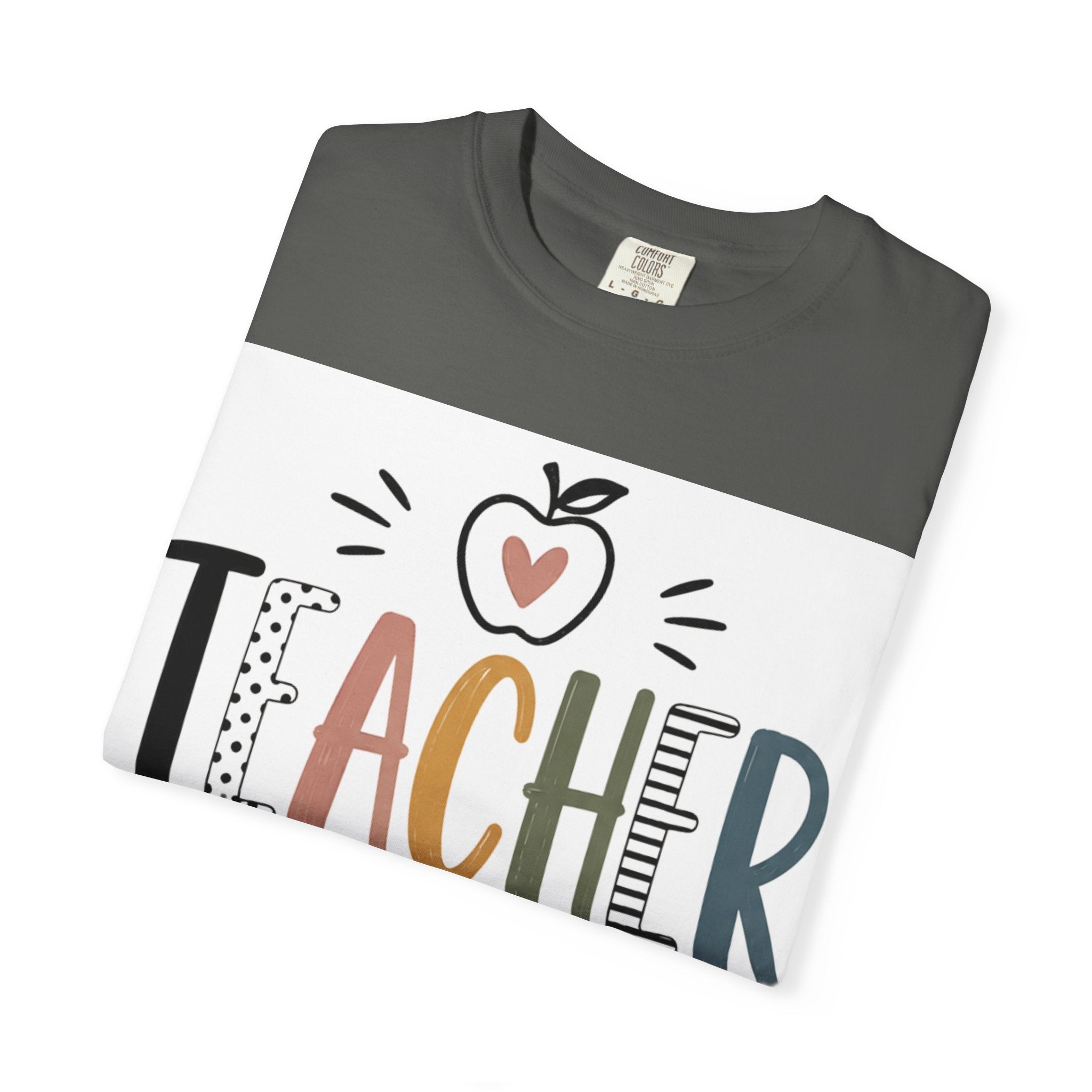 Teacher Graphic T-Shirt — Cute Apple School Staff Gift