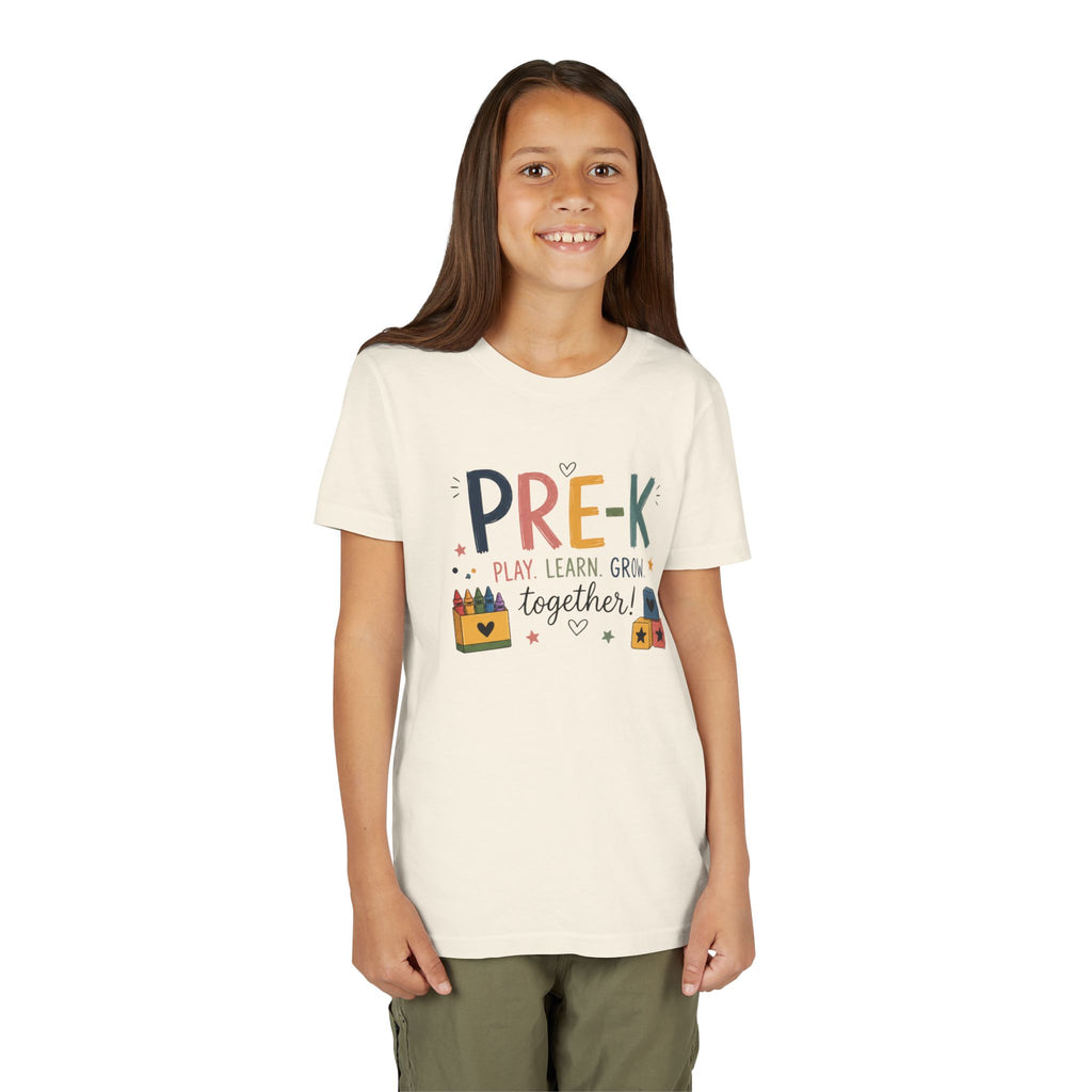 Pre-K Play Learn Grow Graphic T-Shirt