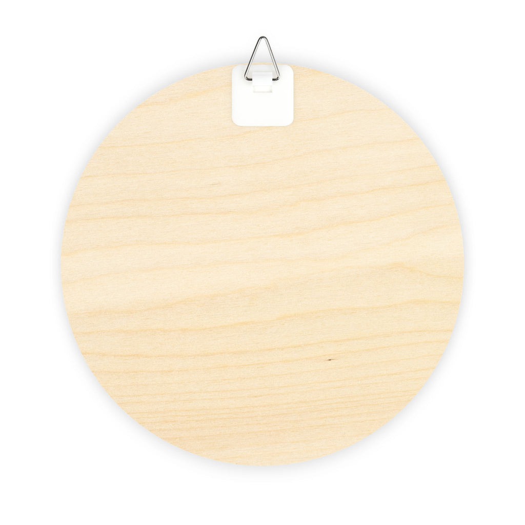 Round Wooden Wall Sign — “As for me and my house, we will serve the Lord” Rustic Welcome Decor