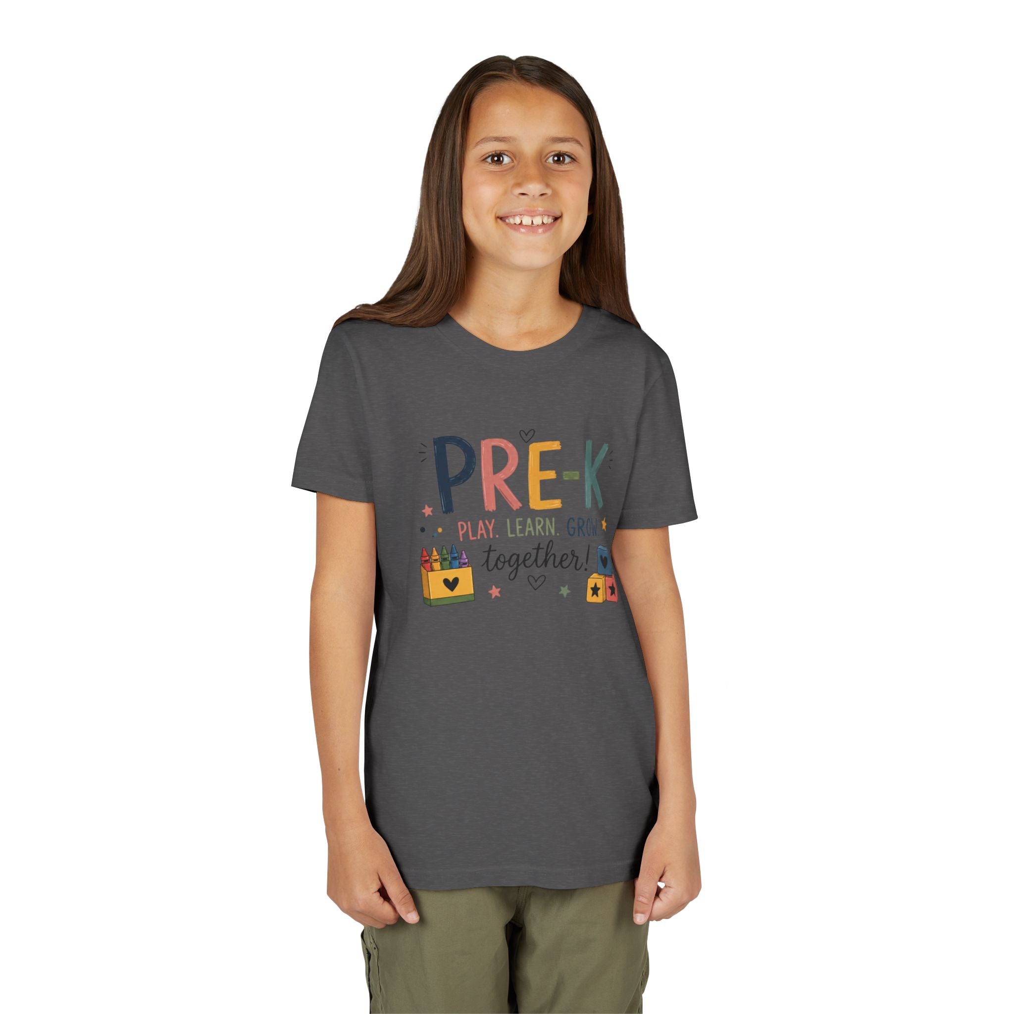 Pre-K Play Learn Grow Graphic T-Shirt