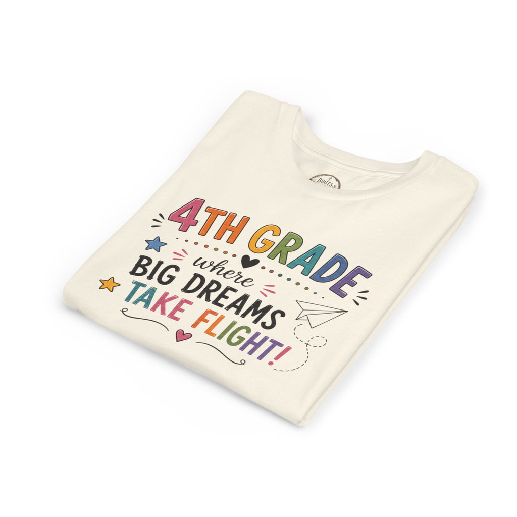4th Grade Graphic T-Shirt – "Where Big Dreams Take Flight" Youth Tee
