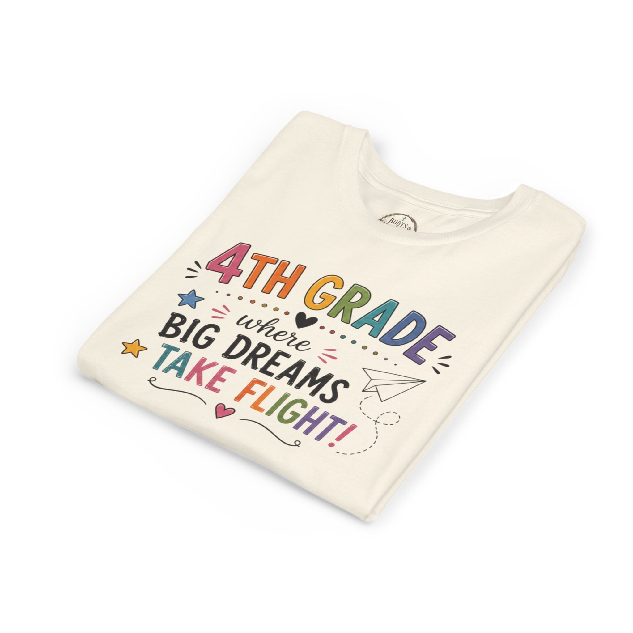 4th Grade Graphic T-Shirt – "Where Big Dreams Take Flight" Youth Tee