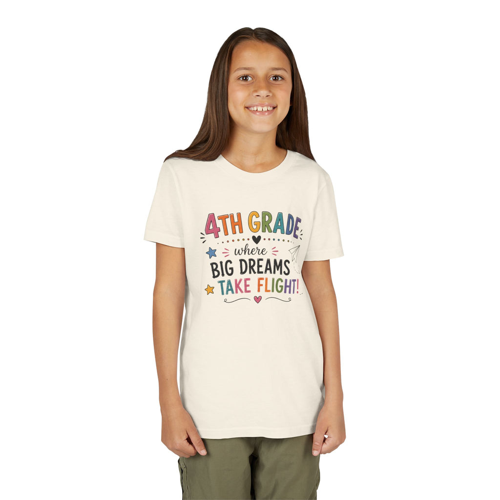 4th Grade Graphic T-Shirt – "Where Big Dreams Take Flight" Youth Tee
