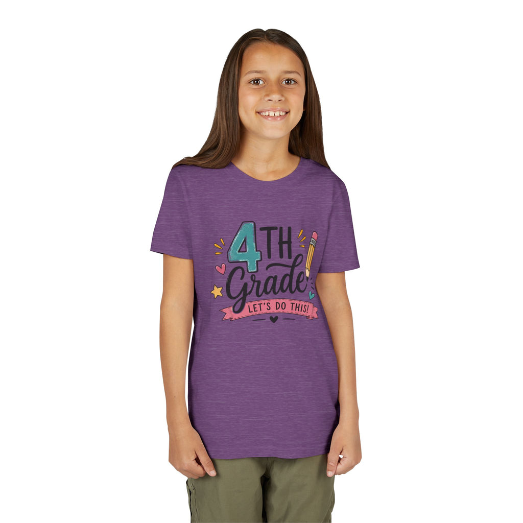 4th Grade Graphic T-Shirt- "Let's Do This" Back-to-School Kids Shirt