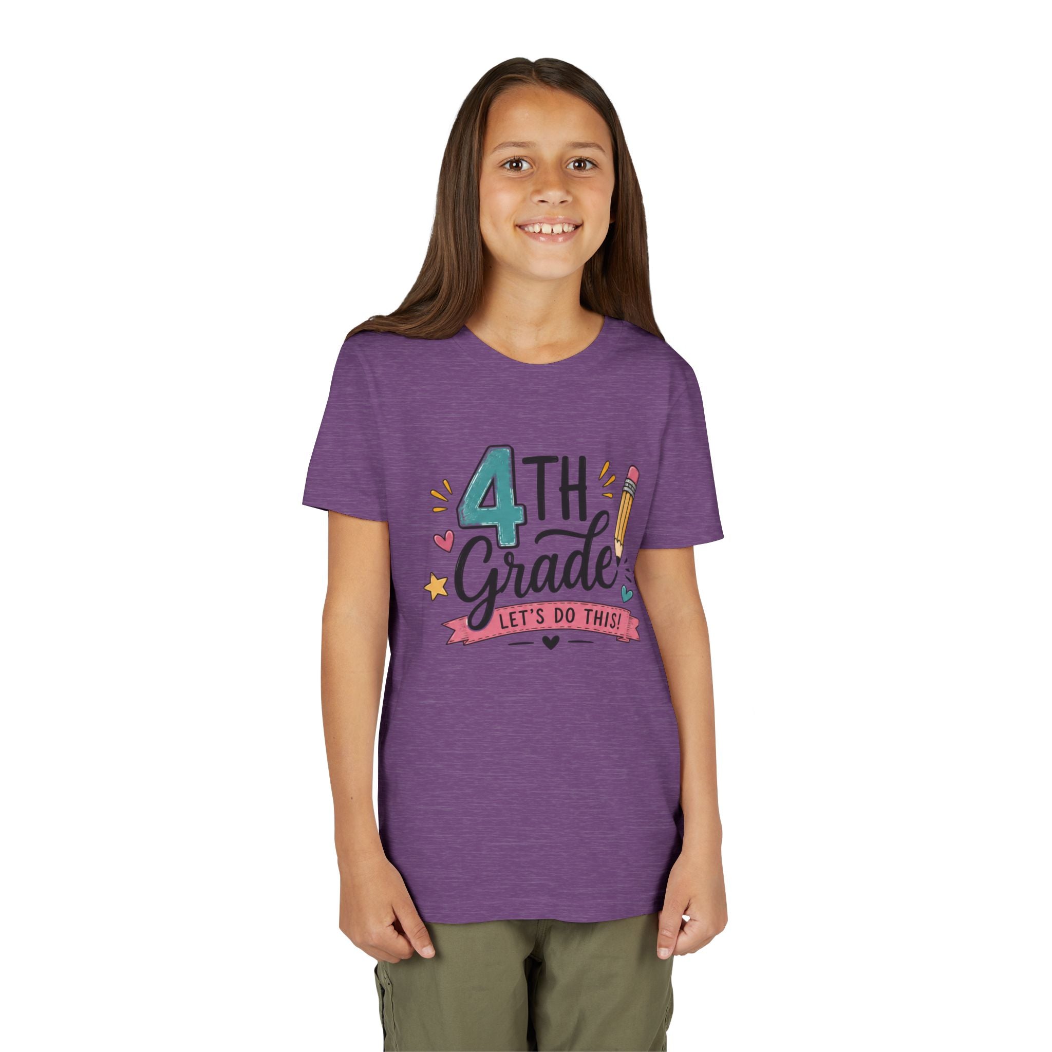 4th Grade Graphic T-Shirt- "Let's Do This" Back-to-School Kids Shirt