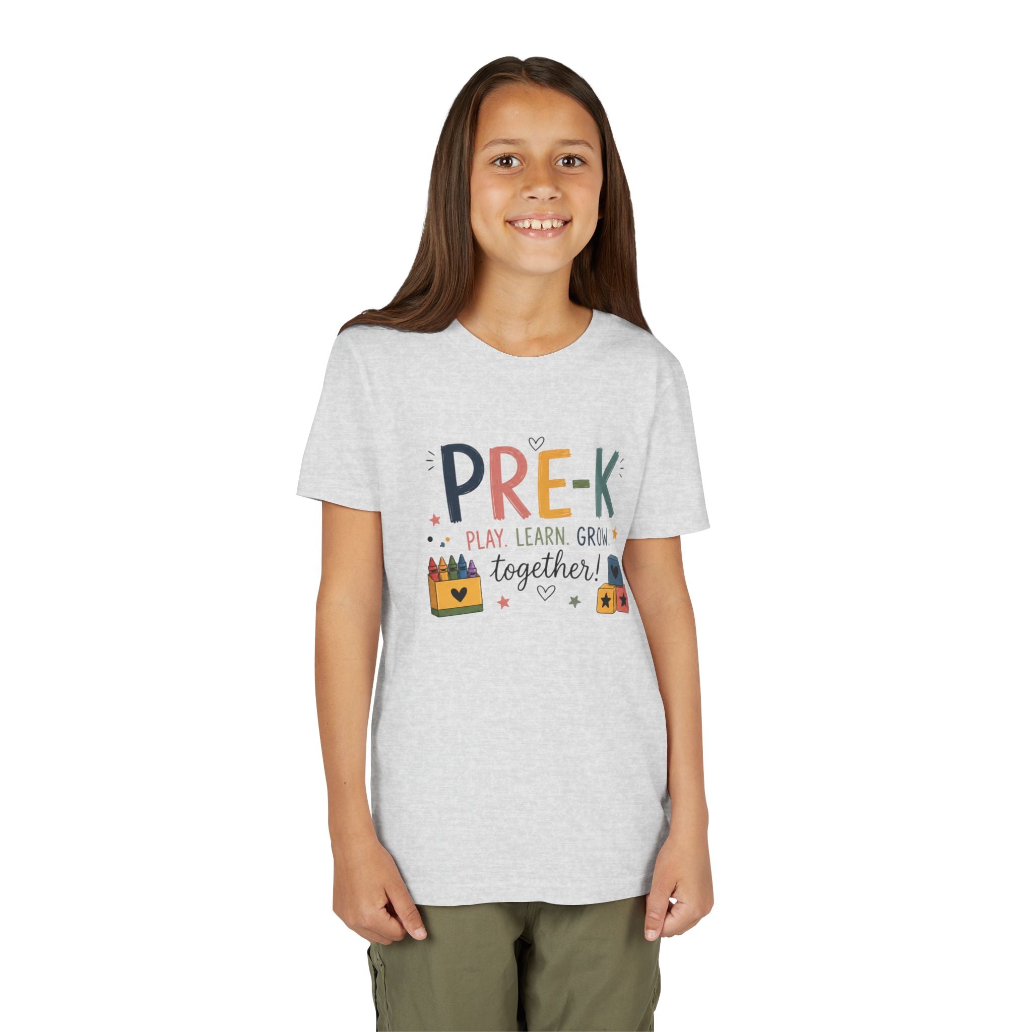 Pre-K Play Learn Grow Graphic T-Shirt