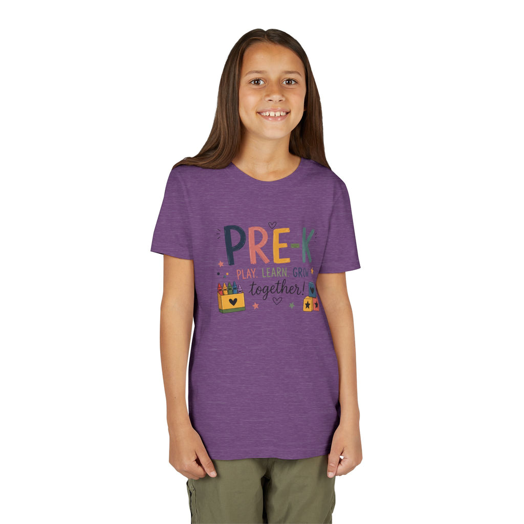 Pre-K Play Learn Grow Graphic T-Shirt