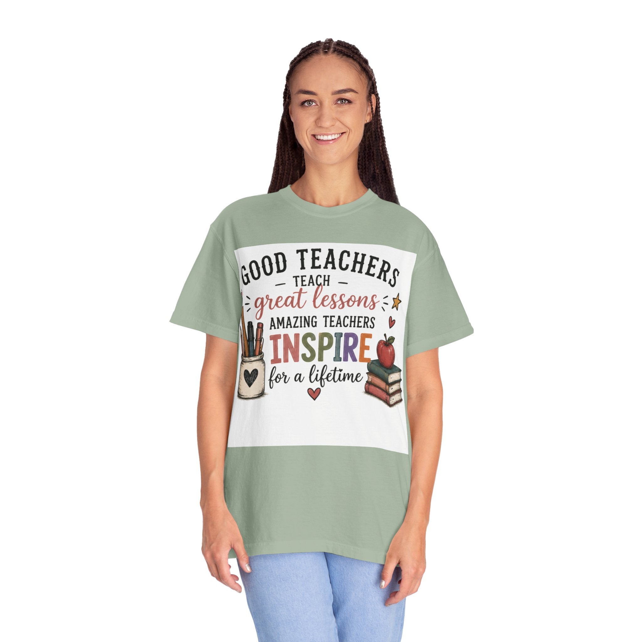 Teacher Appreciation T-Shirt — “Good Teachers Inspire” Gift Tee