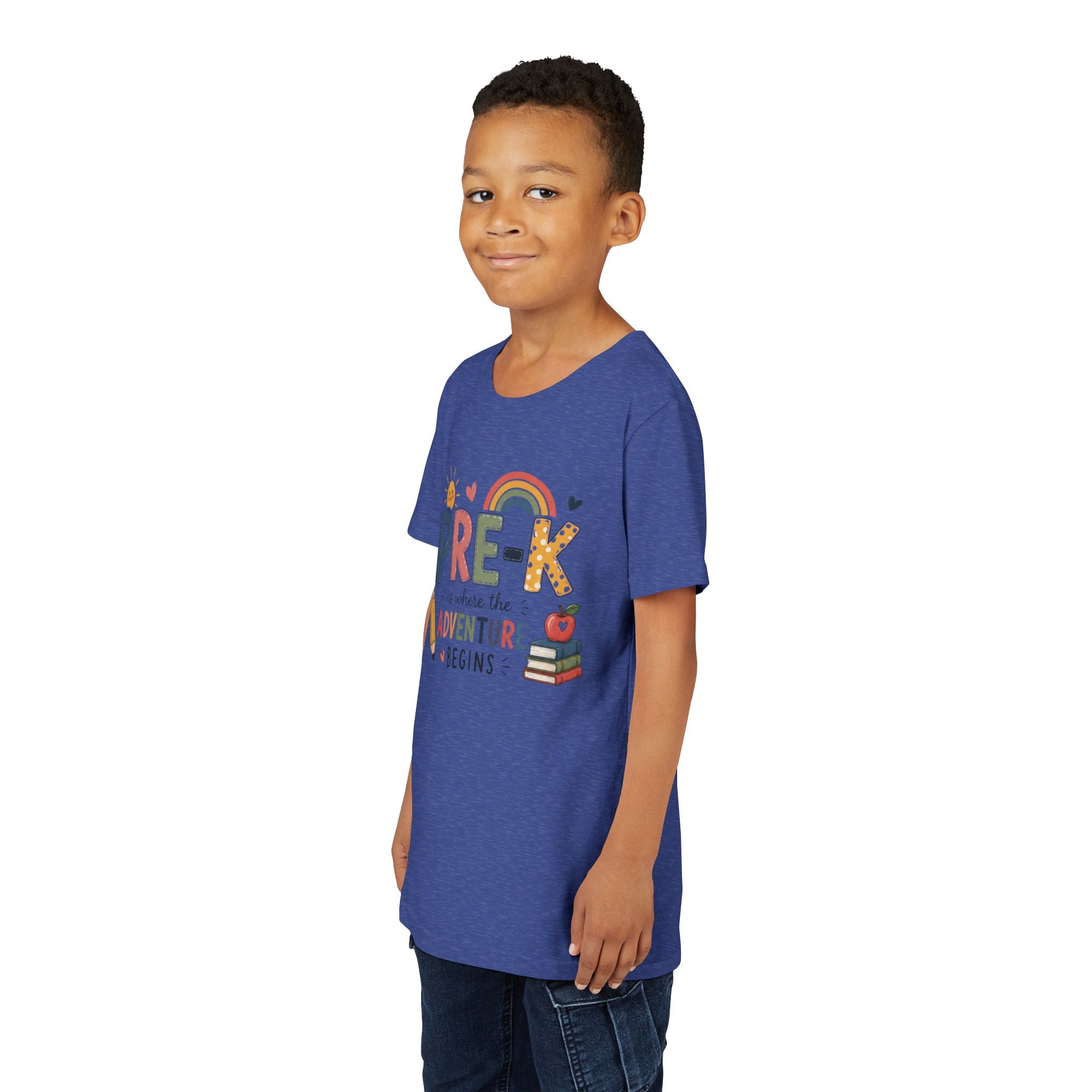 Pre-K Adventure Begins Youth Tee — Back to School Preschool Shirt