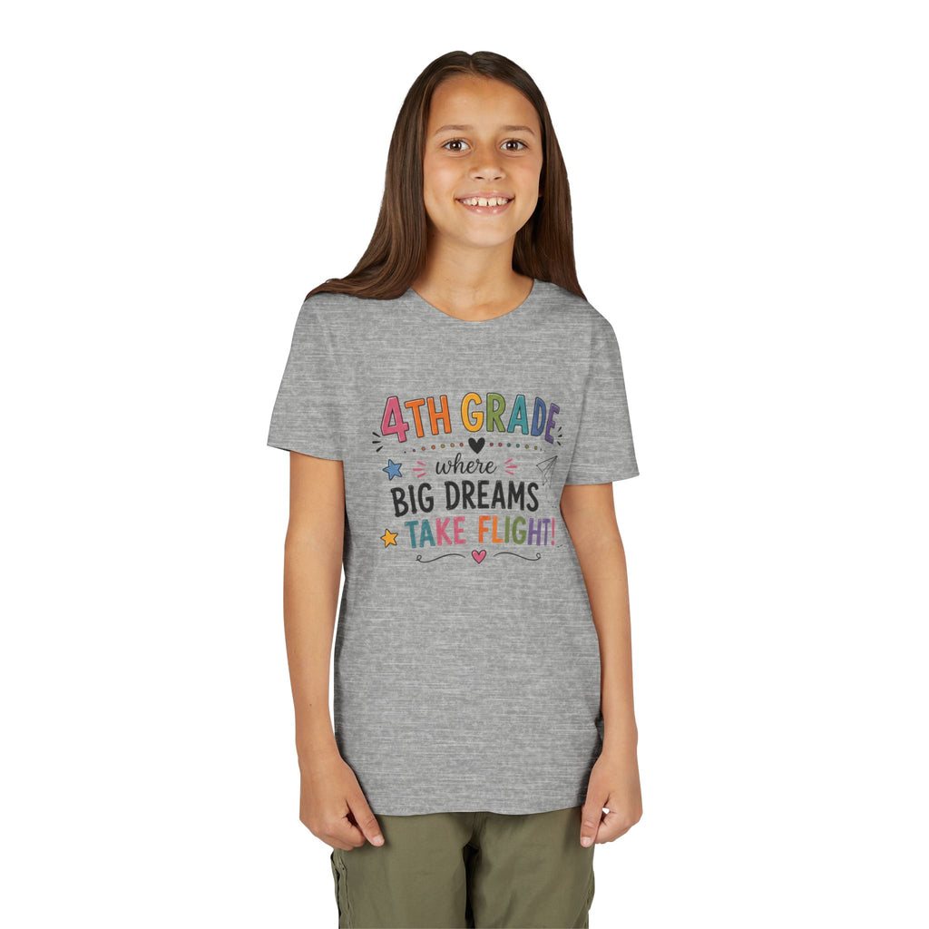 4th Grade Graphic T-Shirt – "Where Big Dreams Take Flight" Youth Tee
