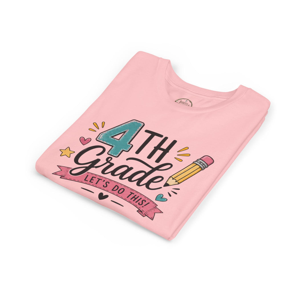 4th Grade Graphic T-Shirt- "Let's Do This" Back-to-School Kids Shirt