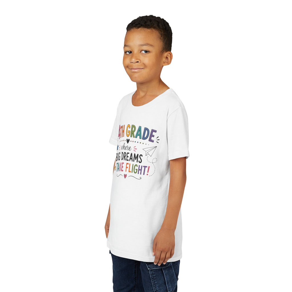 4th Grade Graphic T-Shirt – "Where Big Dreams Take Flight" Youth Tee
