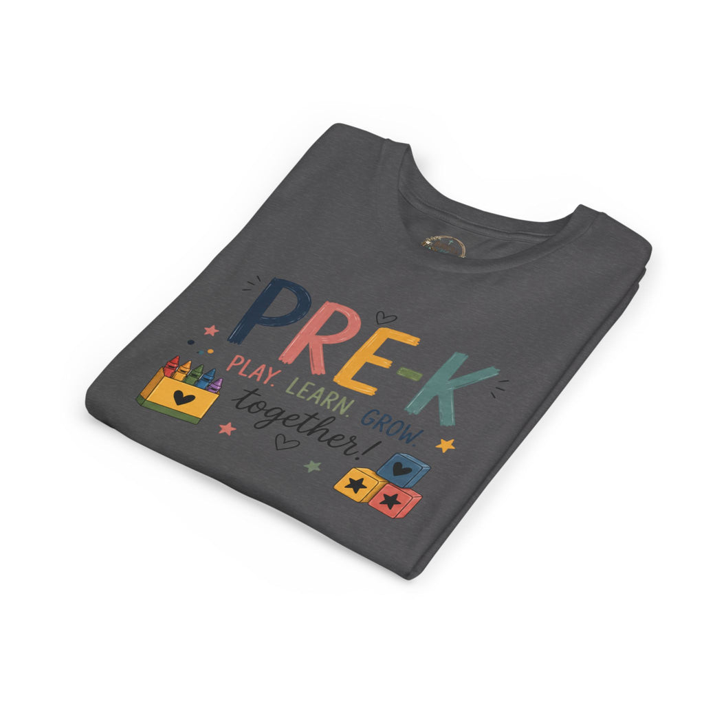 Pre-K Play Learn Grow Graphic T-Shirt