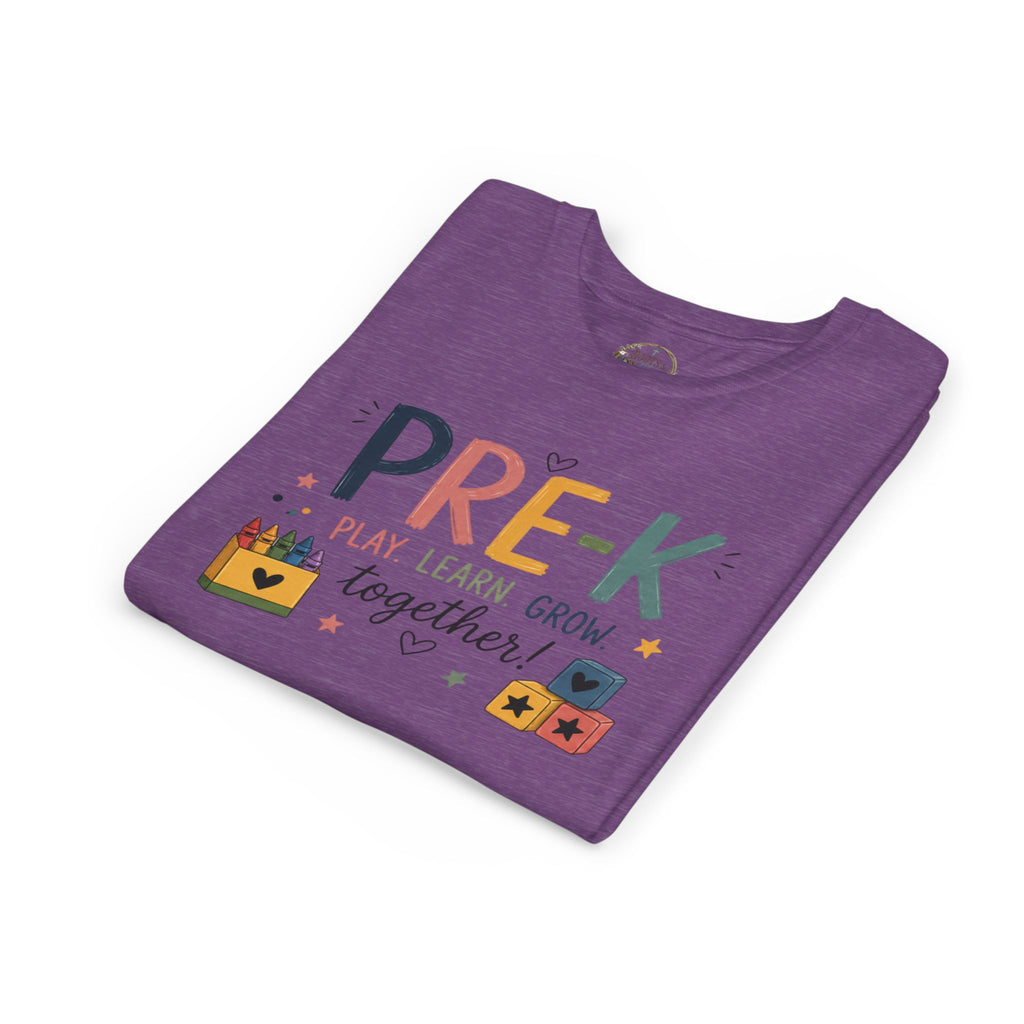 Pre-K Play Learn Grow Graphic T-Shirt