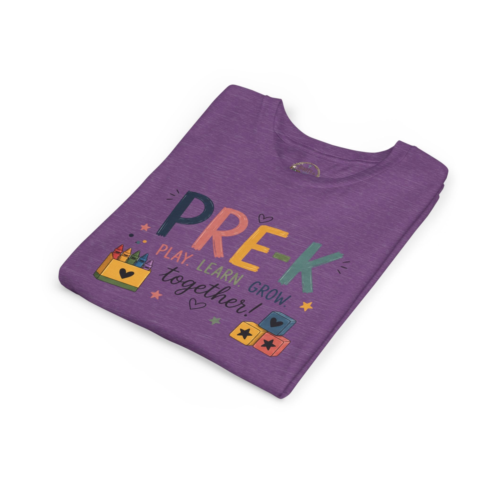 Pre-K Play Learn Grow Graphic T-Shirt