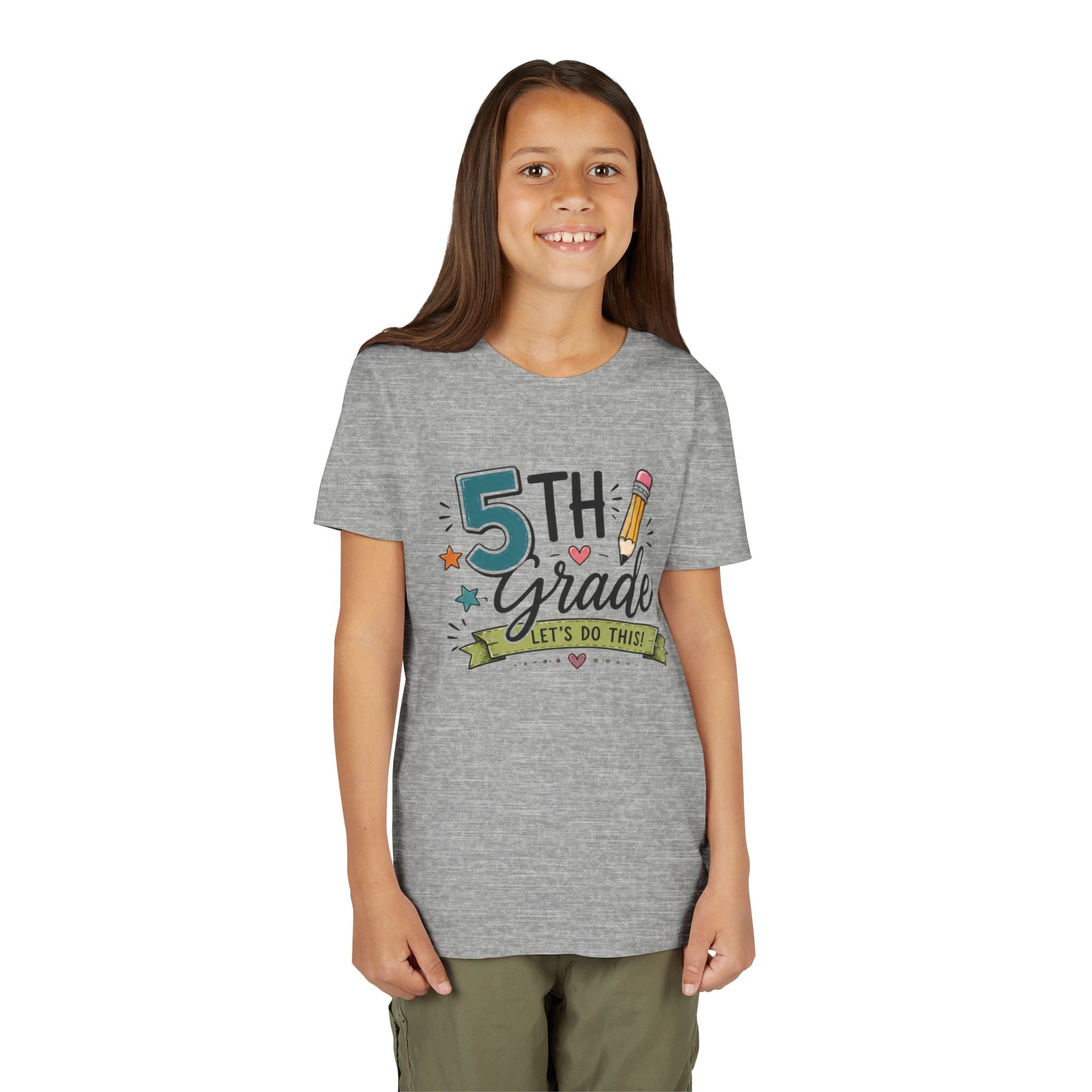 5th Grade Graphic T-Shirt — "Let's Do This" Back-to-School Pencil Design