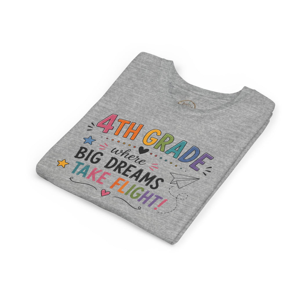 4th Grade Graphic T-Shirt – "Where Big Dreams Take Flight" Youth Tee