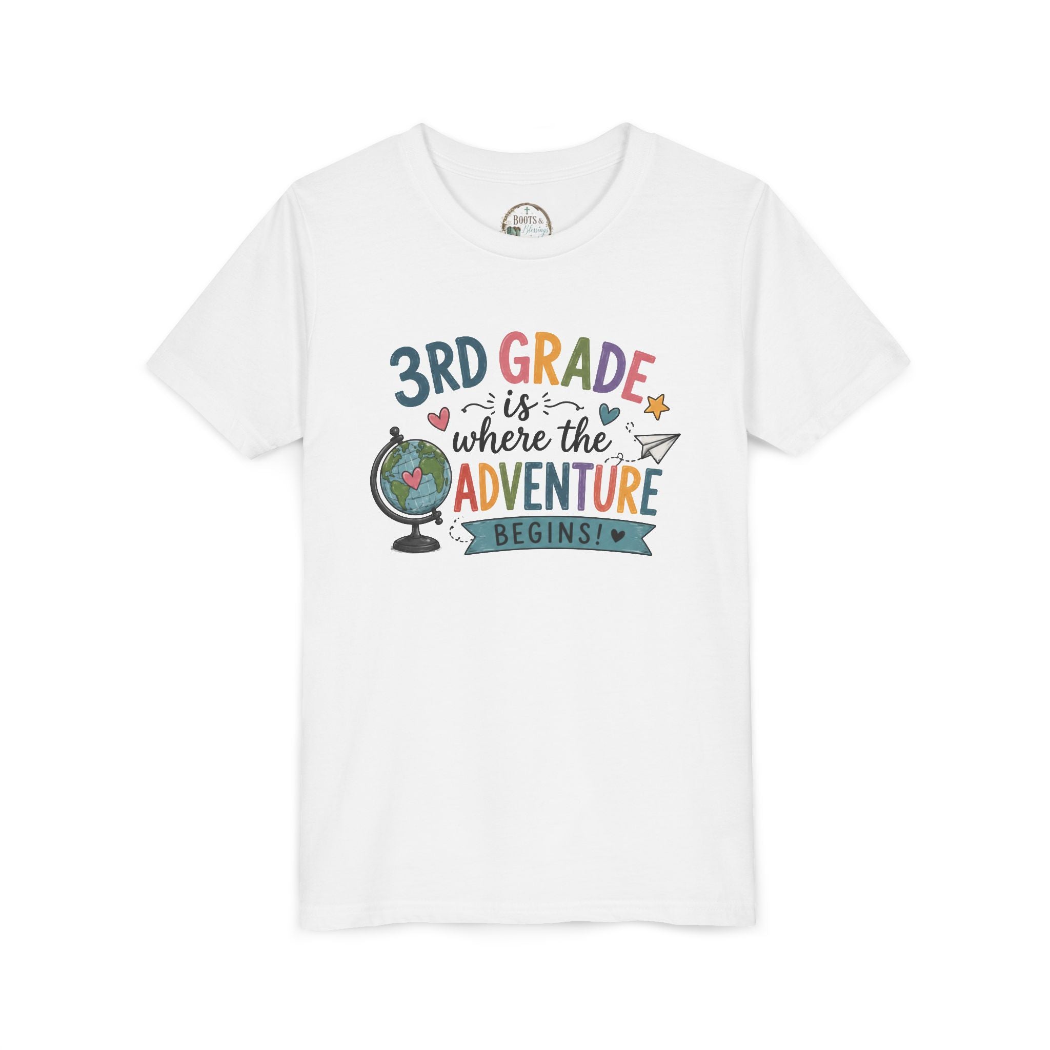3rd Grade Adventure Begins graphic T-Shirt