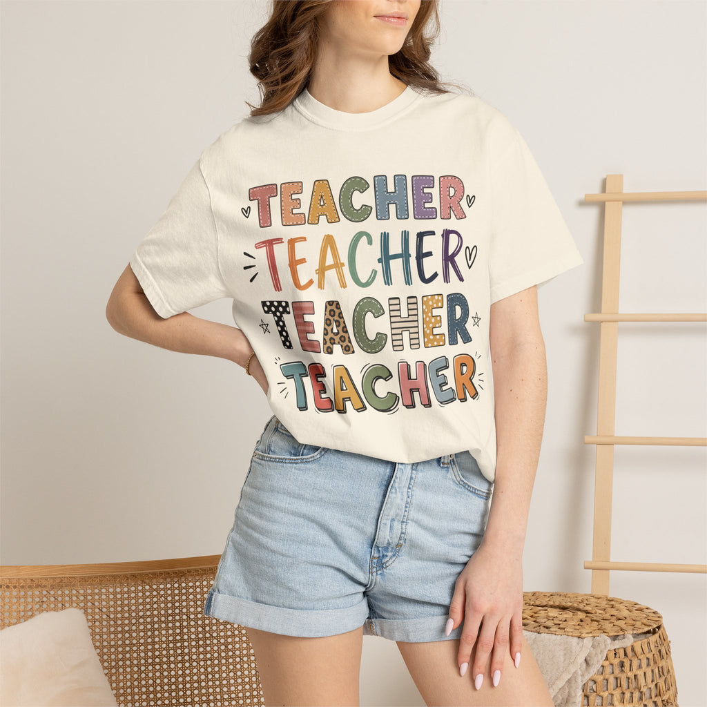 Teacher Graphic T-Shirt — Colorful Teacher Appreciation Tee