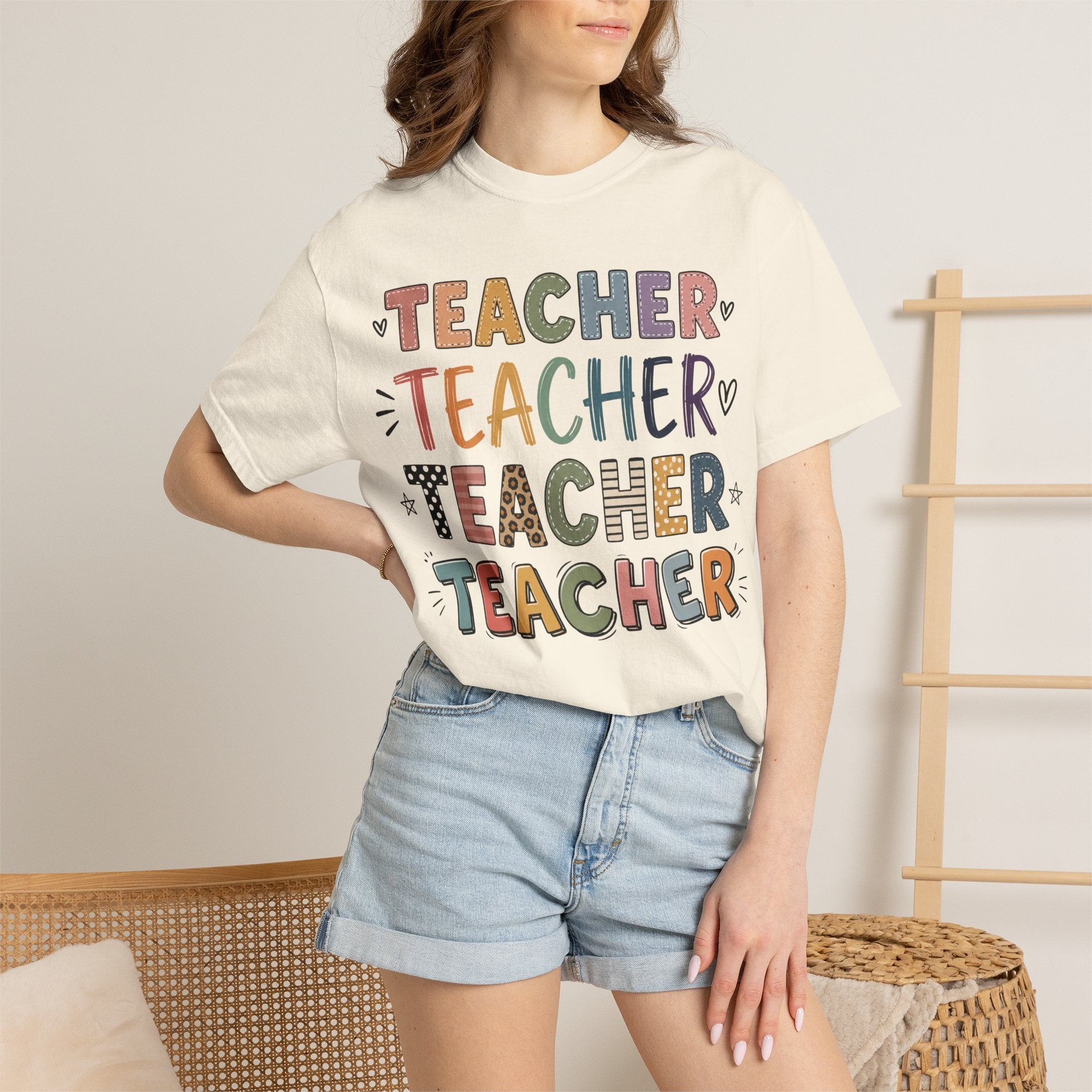 Teacher Graphic T-Shirt — Colorful Teacher Appreciation Tee
