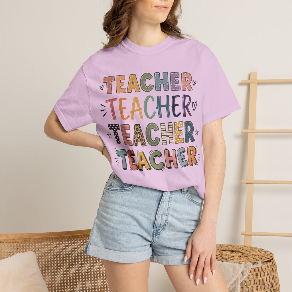 Teacher Graphic T-Shirt — Colorful Teacher Appreciation Tee