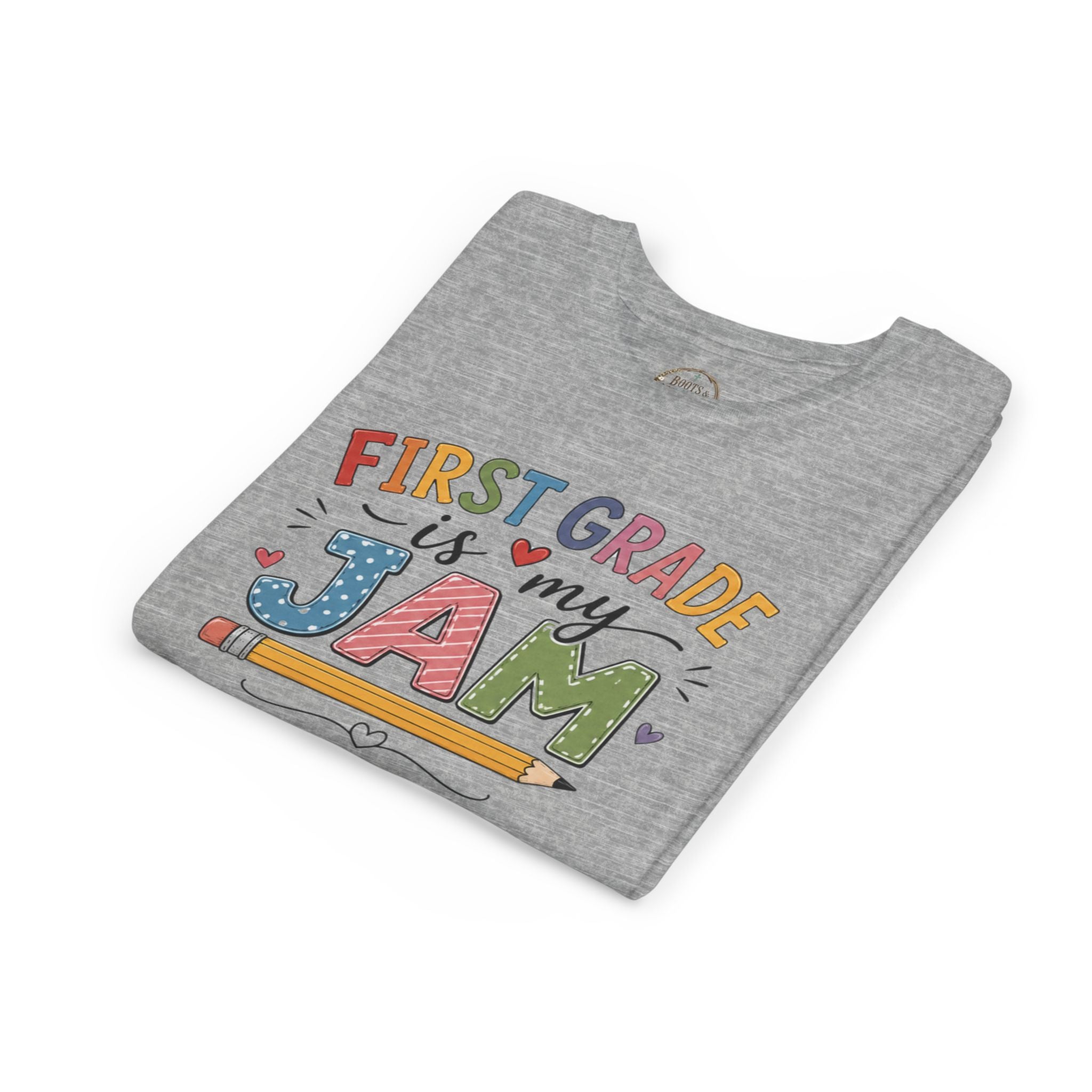 First Grade Is My Jam Graphic T-Shirt - Cute Back-to-School Pencil Shirt