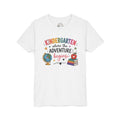 Kindergarten Adventure Graphic T-Shirt – "Kindergarten Where the Adventure Begins" Back-to-School Shirt