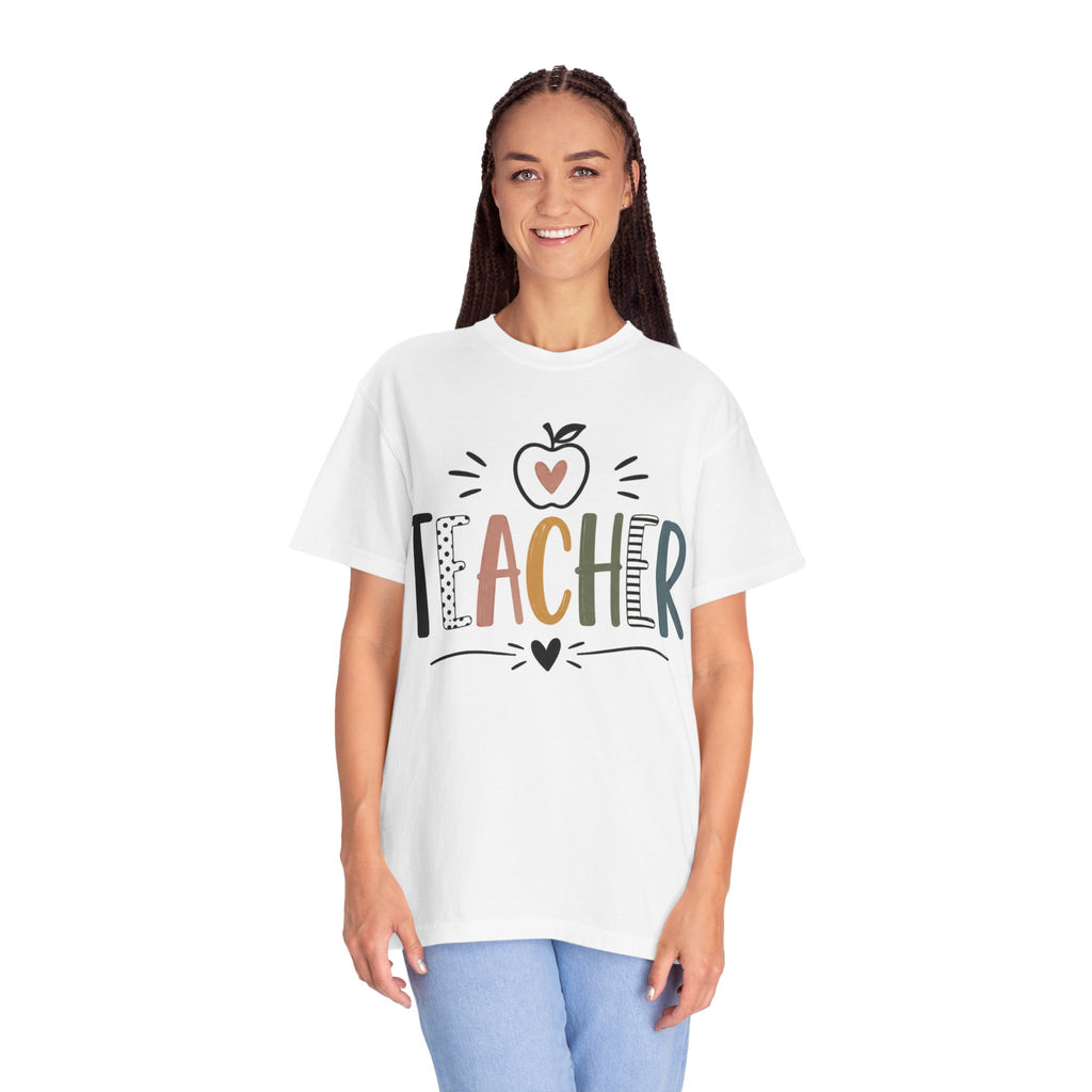 Teacher Graphic T-Shirt — Cute Apple School Staff Gift
