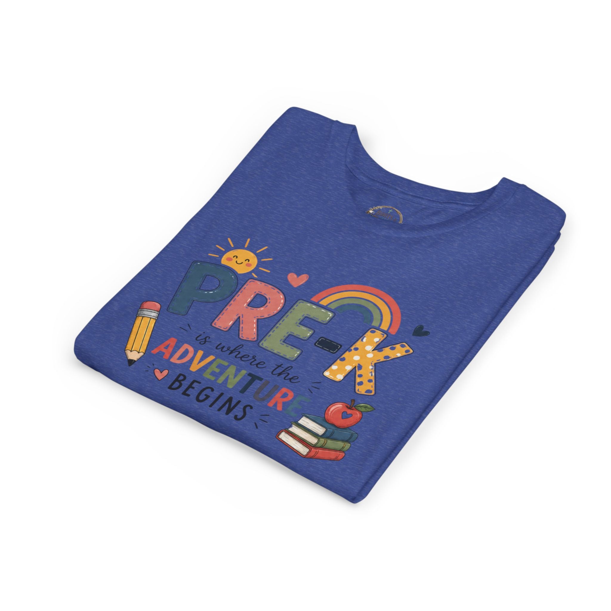 Pre-K Adventure Begins Youth Tee — Back to School Preschool Shirt