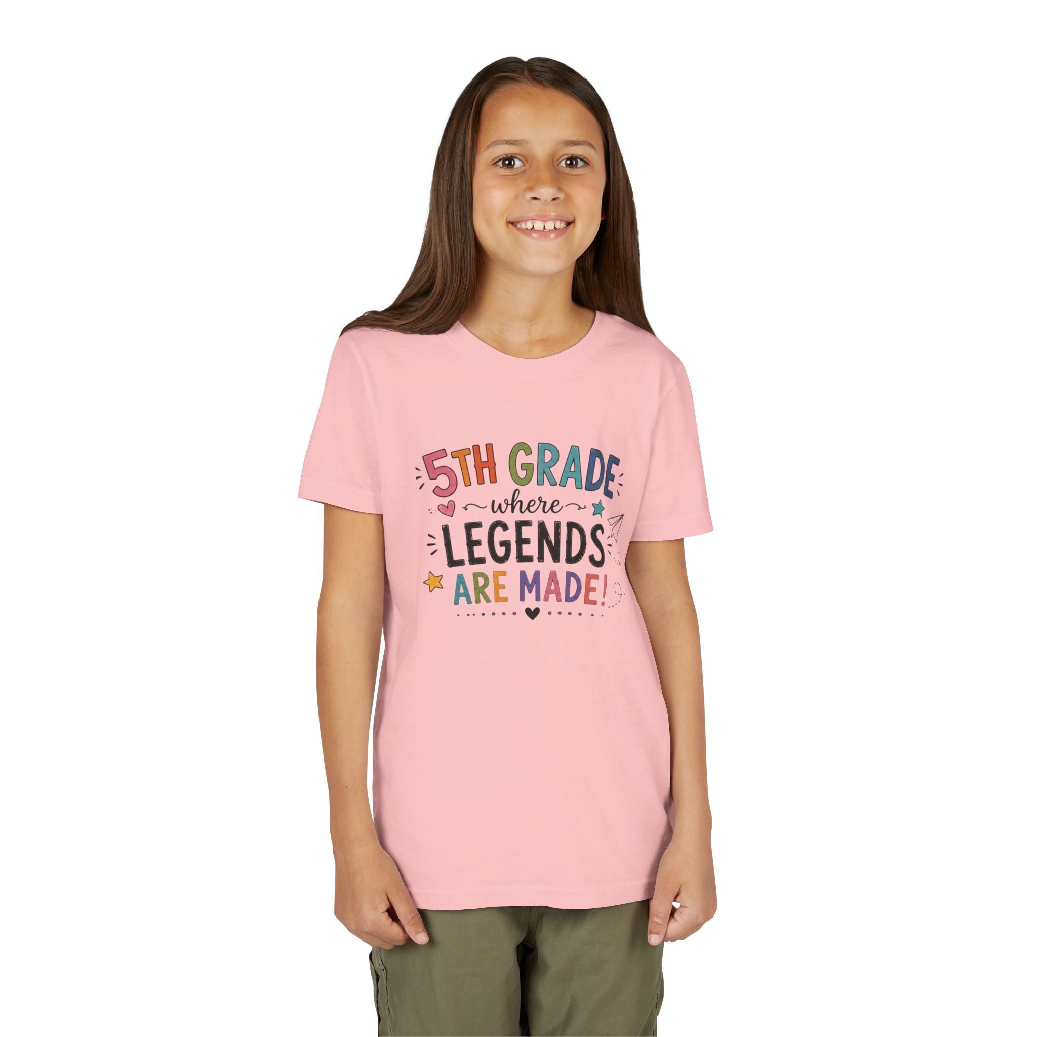 5th Grade Where Legends Are Made Graphic T-Shirt — Back-to-School Kids Tee