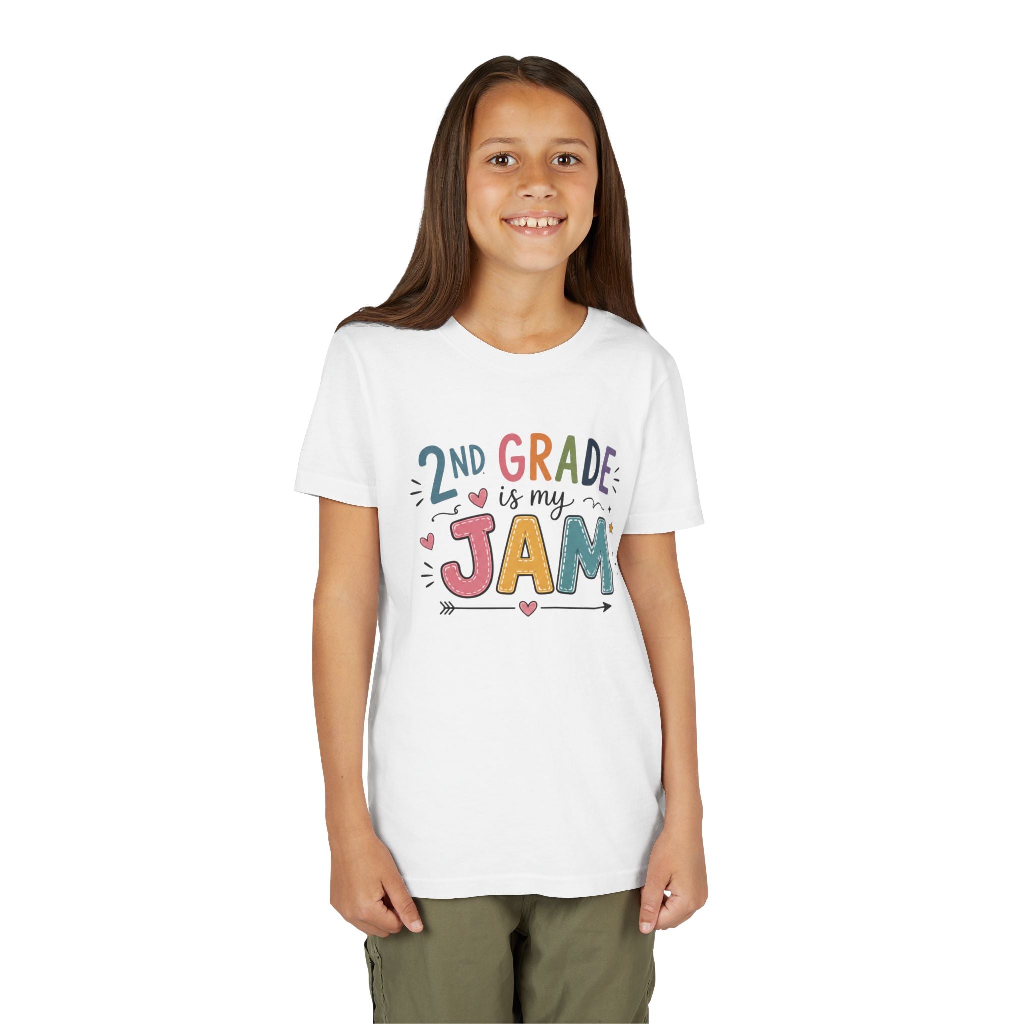 2nd Grade Is My Jam Graphic T-Shirt— Cute Colorful Back-to-School Shirt