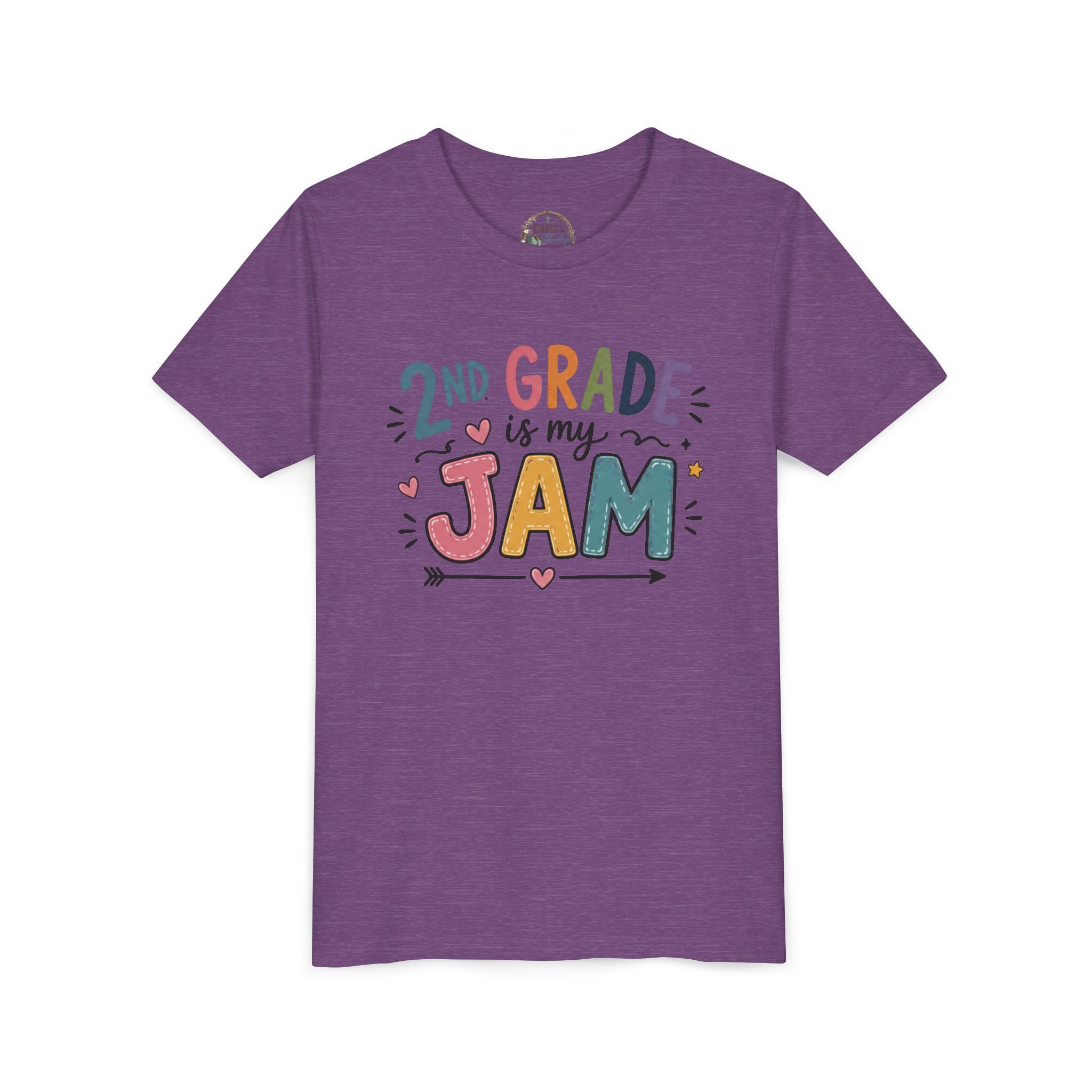 2nd Grade Is My Jam Graphic T-Shirt— Cute Colorful Back-to-School Shirt