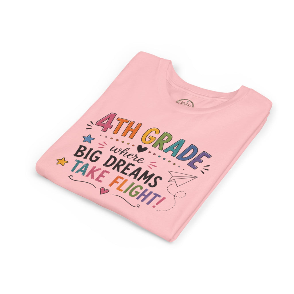 4th Grade Graphic T-Shirt – "Where Big Dreams Take Flight" Youth Tee