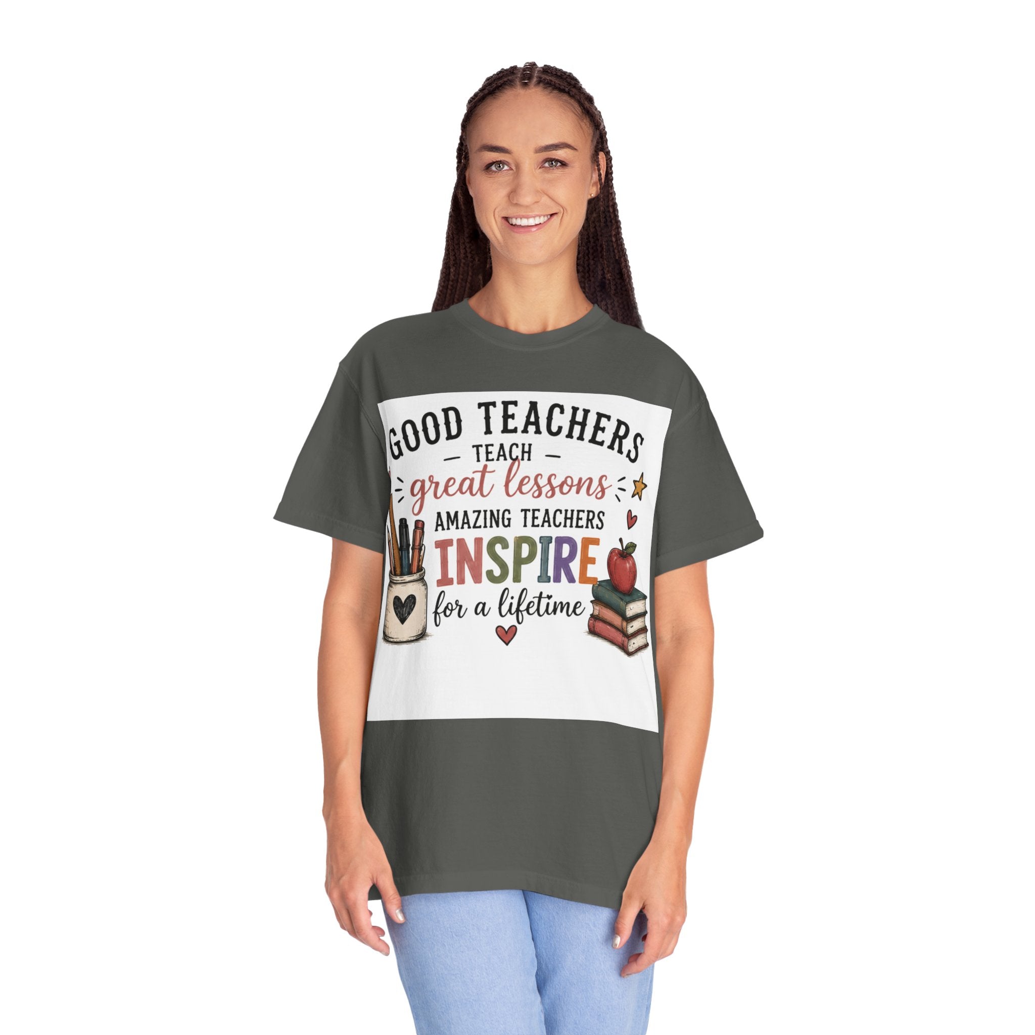 Teacher Appreciation T-Shirt — “Good Teachers Inspire” Gift Tee