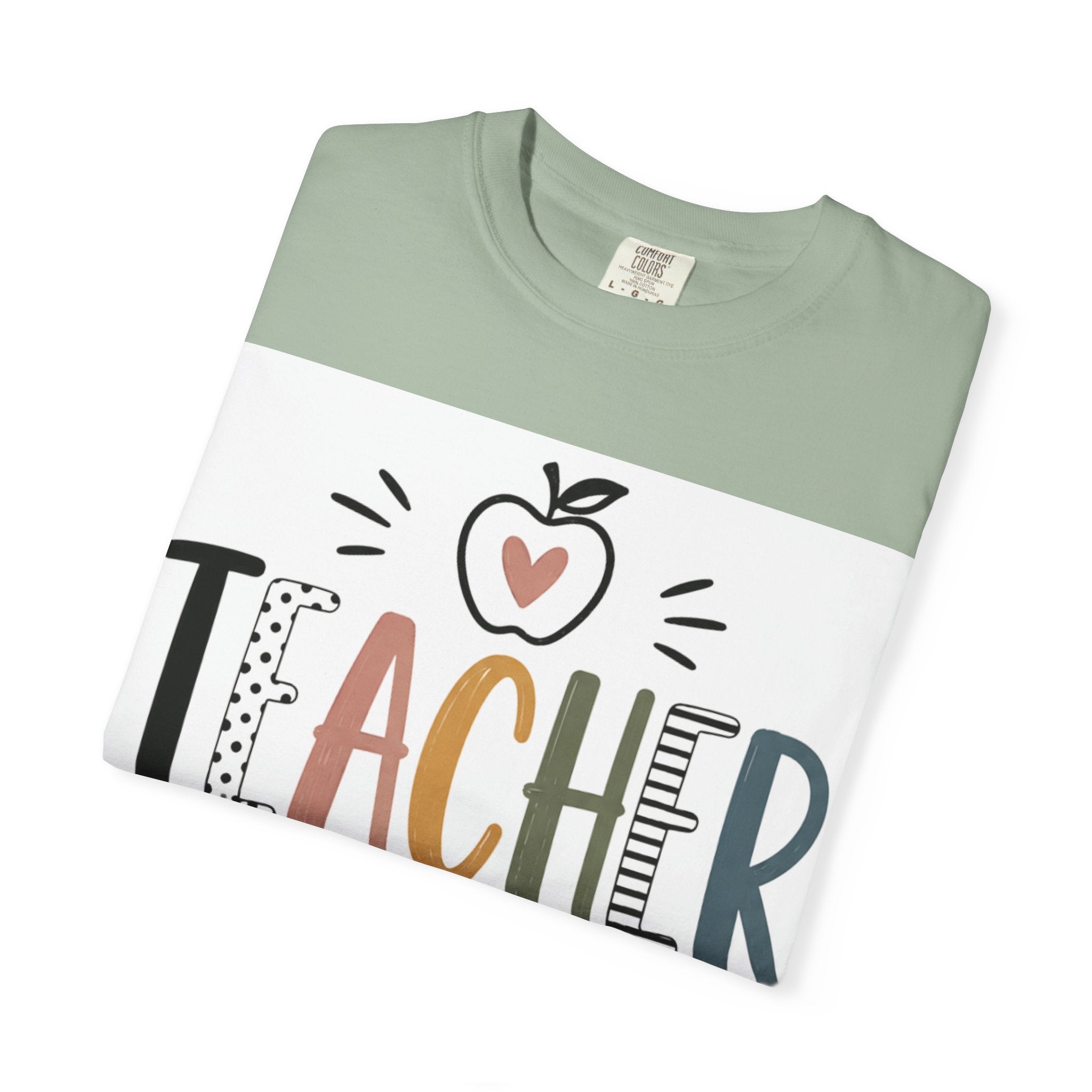 Teacher Graphic T-Shirt — Cute Apple School Staff Gift
