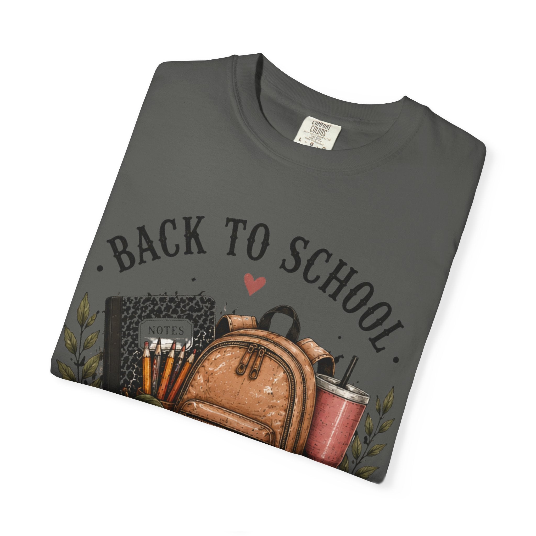 Adult Back to School Graphic T-Shirt — “Back to School, new year new goals”