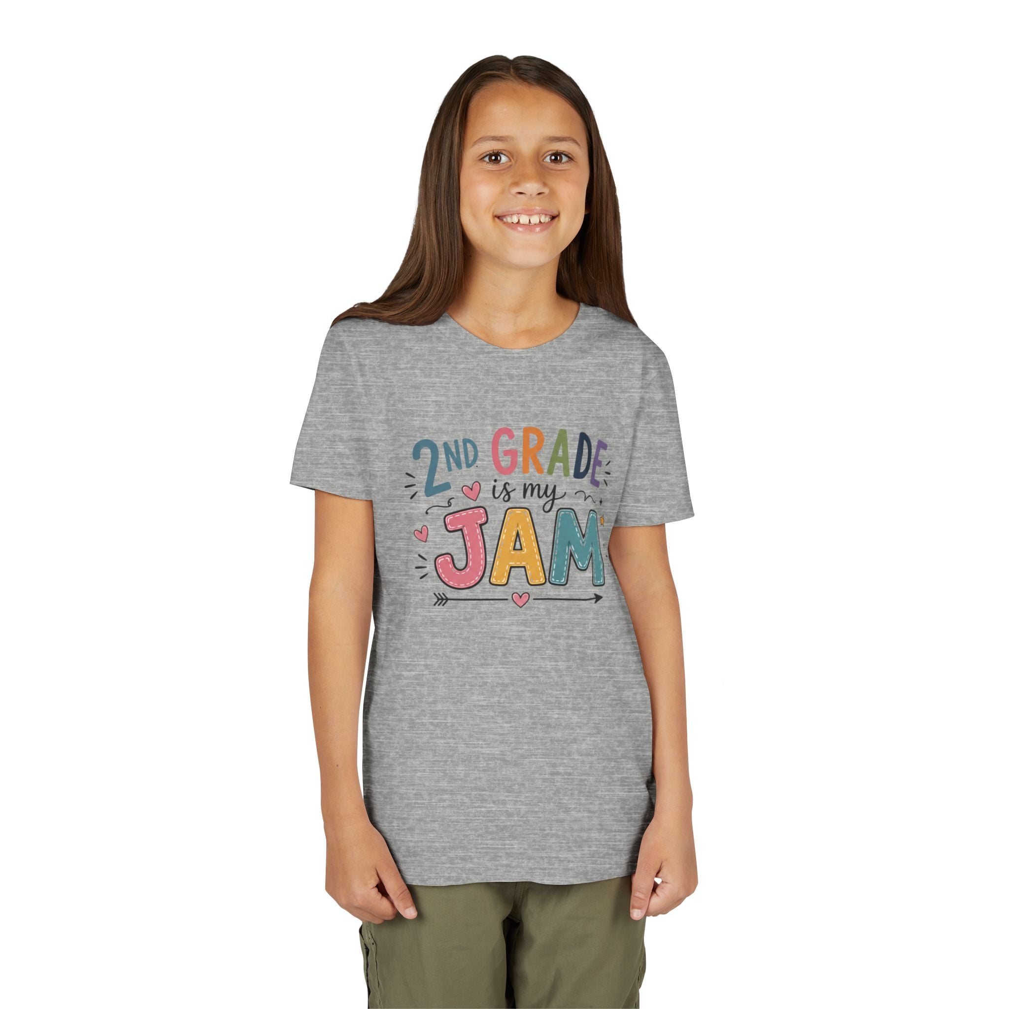 2nd Grade Is My Jam Graphic T-Shirt— Cute Colorful Back-to-School Shirt