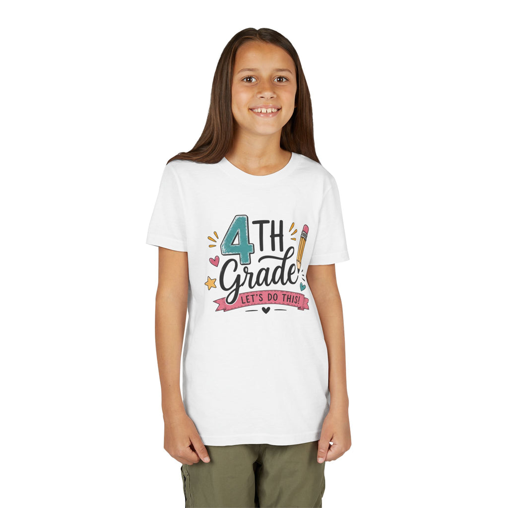 4th Grade Graphic T-Shirt- "Let's Do This" Back-to-School Kids Shirt