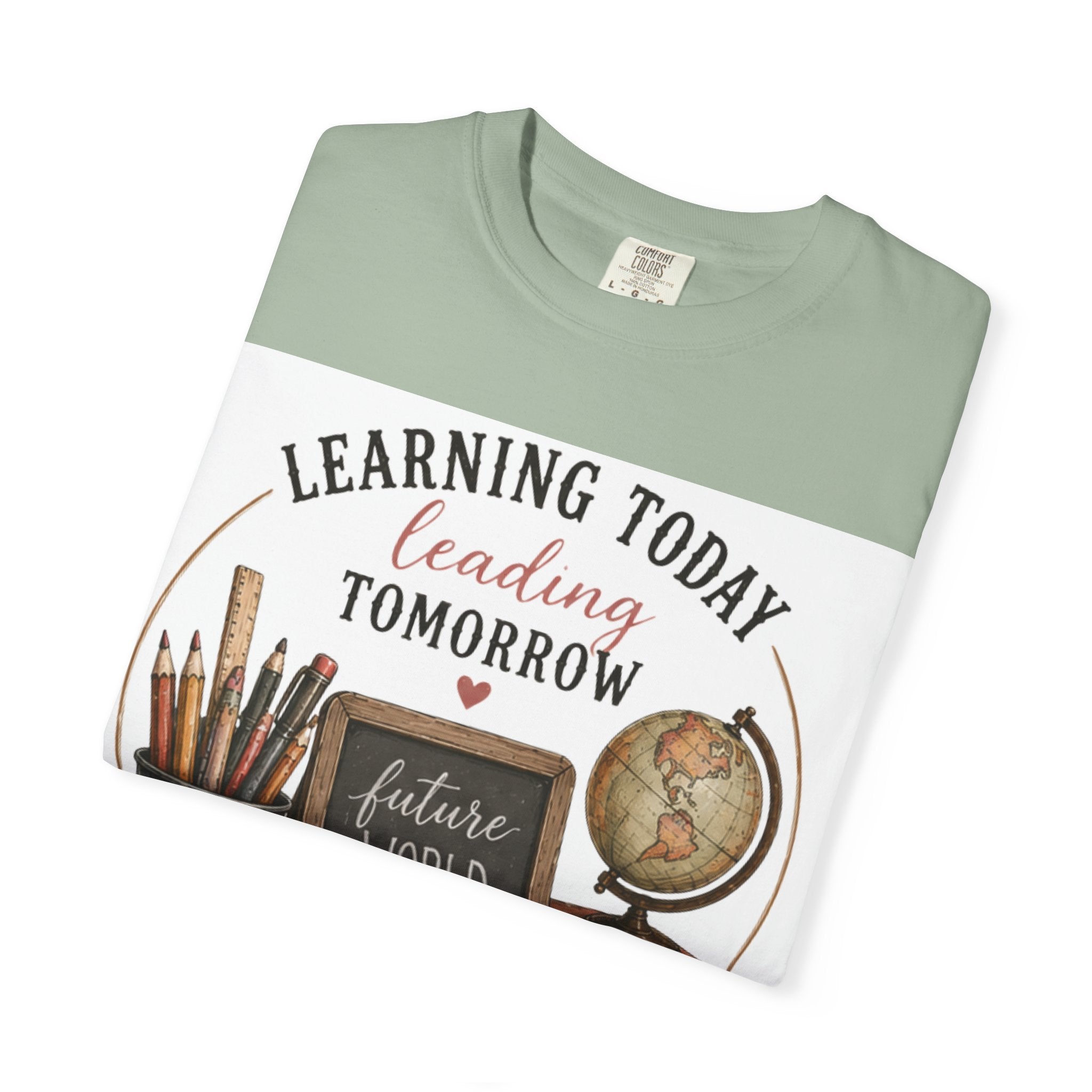 Teacher T-Shirt – "Learning Today, Leading Tomorrow: Future World Changer"