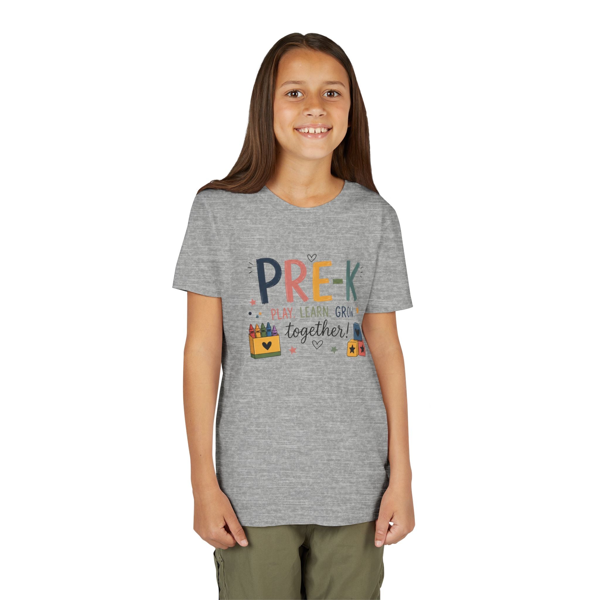 Pre-K Play Learn Grow Graphic T-Shirt