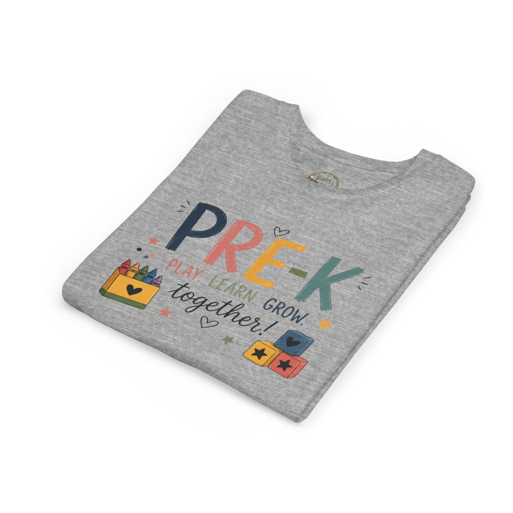 Pre-K Play Learn Grow Graphic T-Shirt