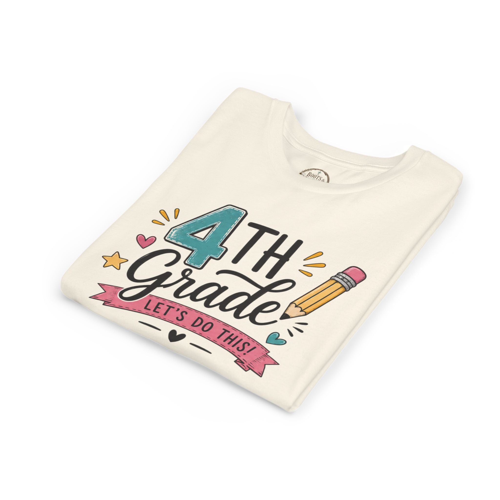 4th Grade Graphic T-Shirt- "Let's Do This" Back-to-School Kids Shirt